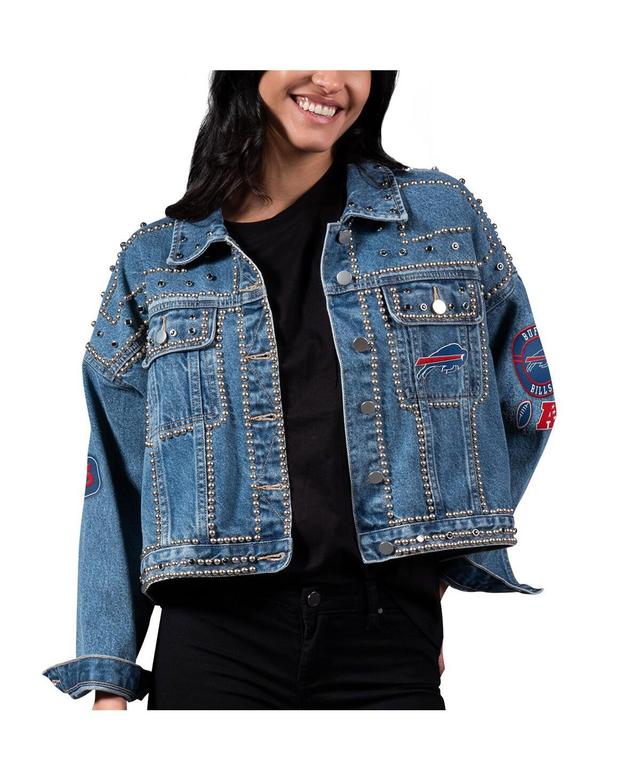 Womens G-III 4Her by Carl Banks Tampa Bay Buccaneers First Finish Medium Denim Full-Button Jacket Product Image