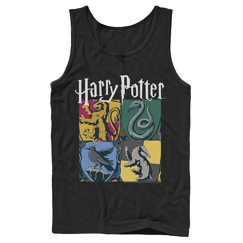 Mens Harry Potter Hogwarts Houses Vintage Collage Tank Top Product Image