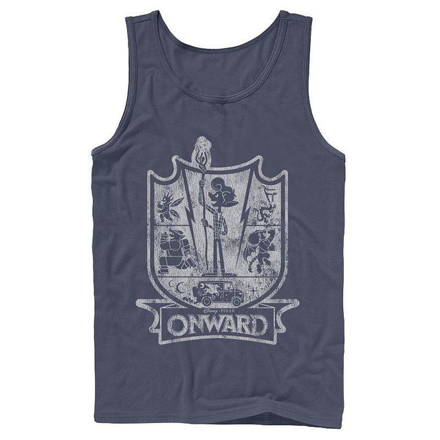 Mens Disney / Pixar Onward Crest Tank Top Blue Product Image