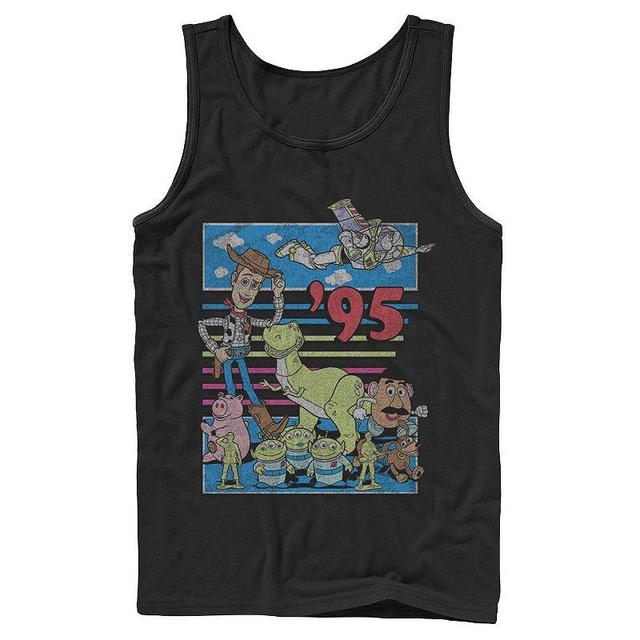 Mens Disney / Pixar Toy Story 95 Retro Distressed Colorful Tank Top Product Image