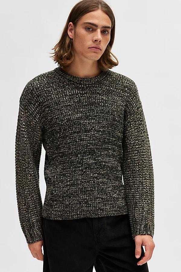 Urban Outfitters UO Copper Ribbed Crew Neck Sweater Mens at Urban Outfitters Product Image