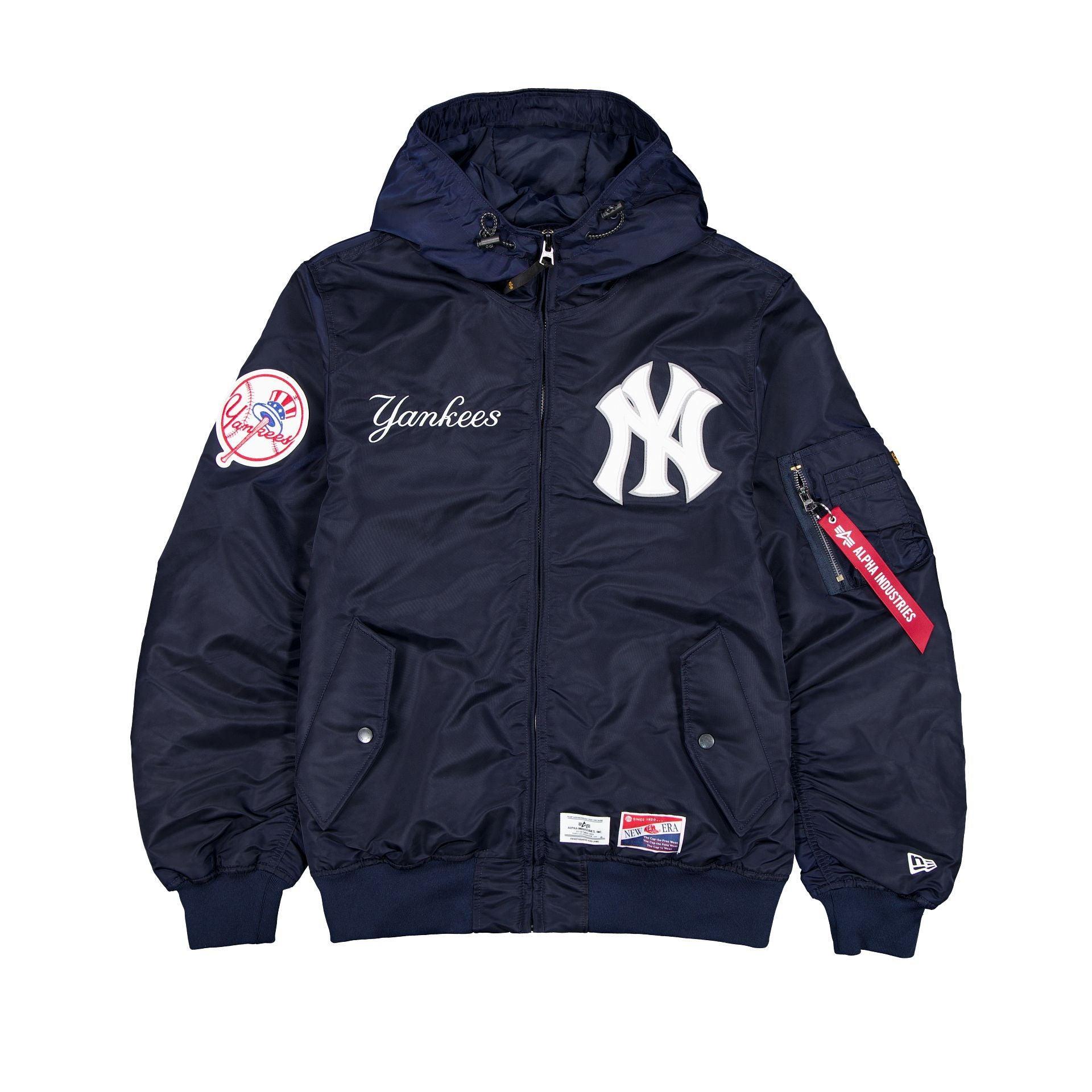 Alpha Industries x New York Yankees L-2B Hooded Bomber Jacket Black Male Product Image