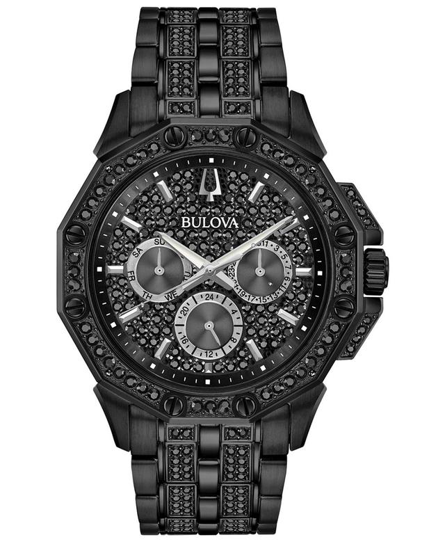 Bulova Men's Black Tone Stainless Steel Octava Swarovski® Crystal Chronograph Watch Product Image