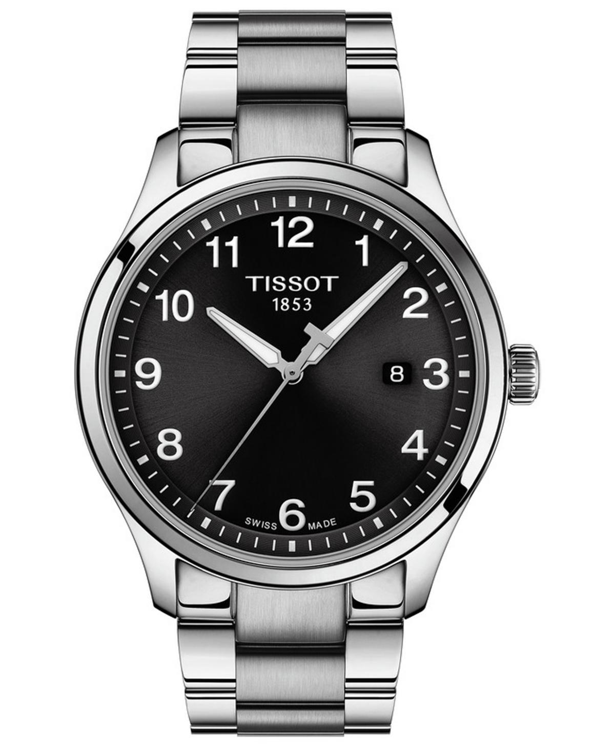 Tissot Mens Swiss Gent Xl Stainless Steel Bracelet Watch 42mm - Silver Product Image