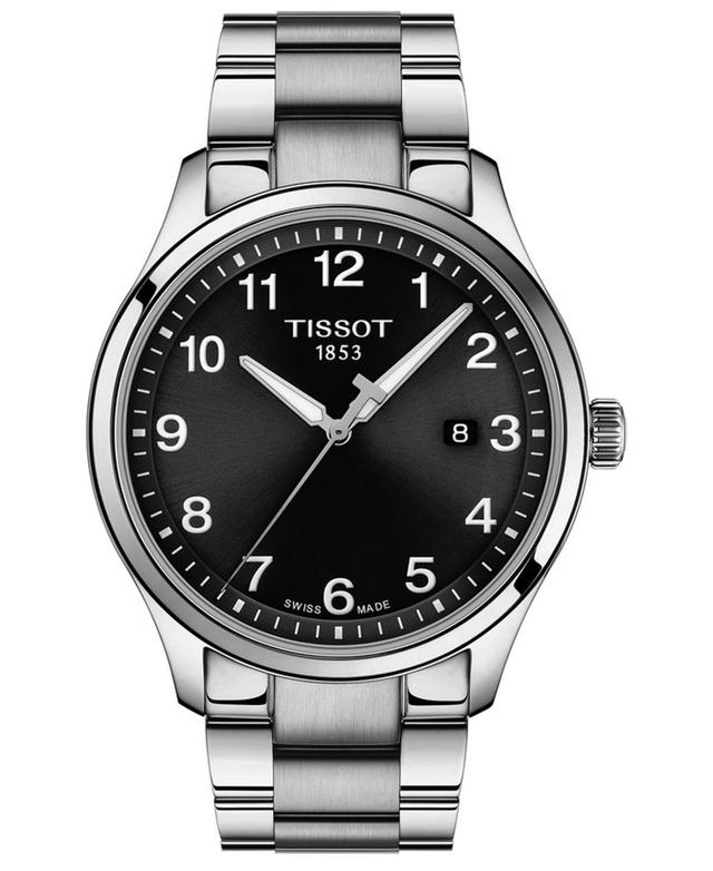 Tissot Mens Swiss Gent Xl Stainless Steel Bracelet Watch 42mm - Silver Product Image