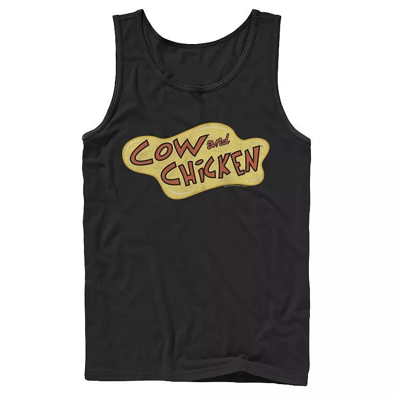 Mens Cartoon Network Cow And Chicken Logo Color Tank Top Product Image