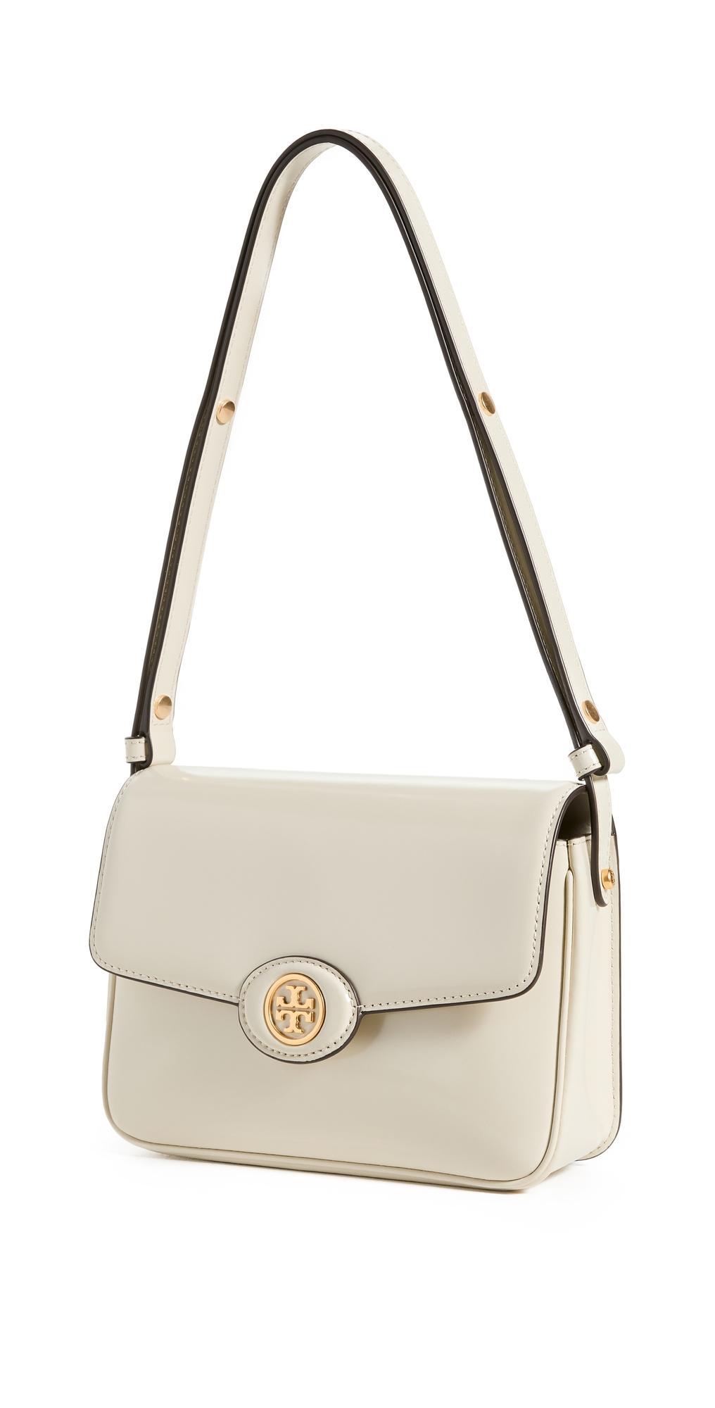 Tory Burch Robinson Spazzolato Leather Shoulder Bag Product Image