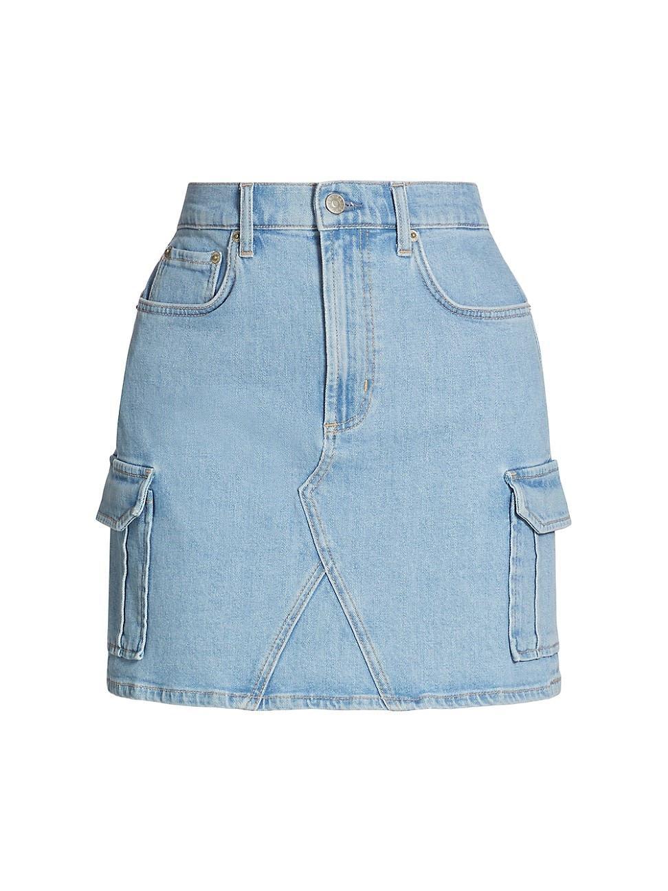 Womens Laurel Cargo Denim Miniskirt Product Image