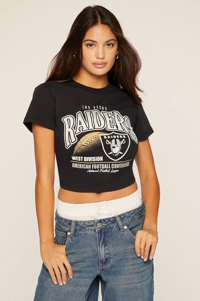 Las Vegas Raiders Cropped Tee | Forever 21 Product Image