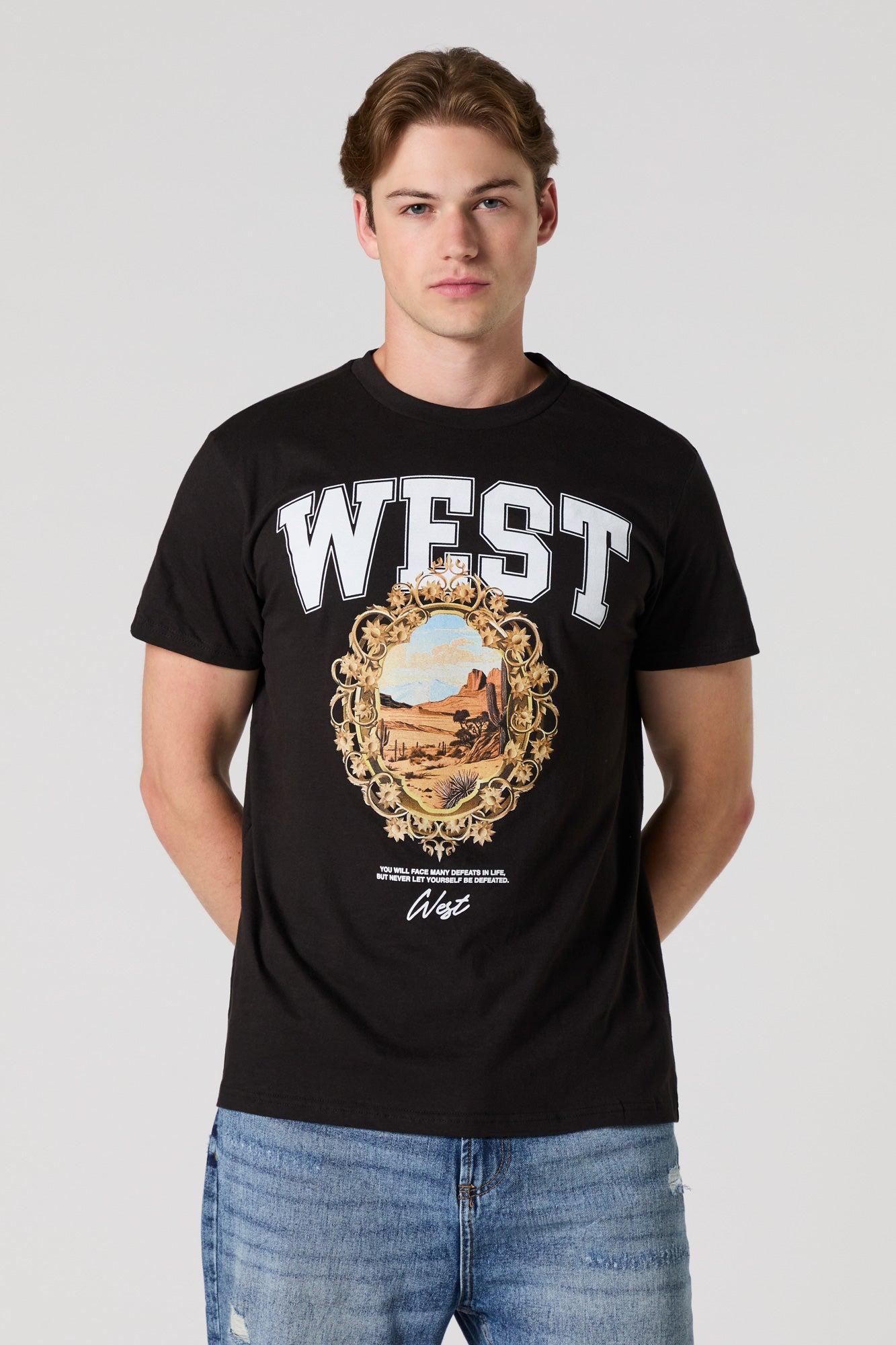 West Graphic T-Shirt Male Product Image