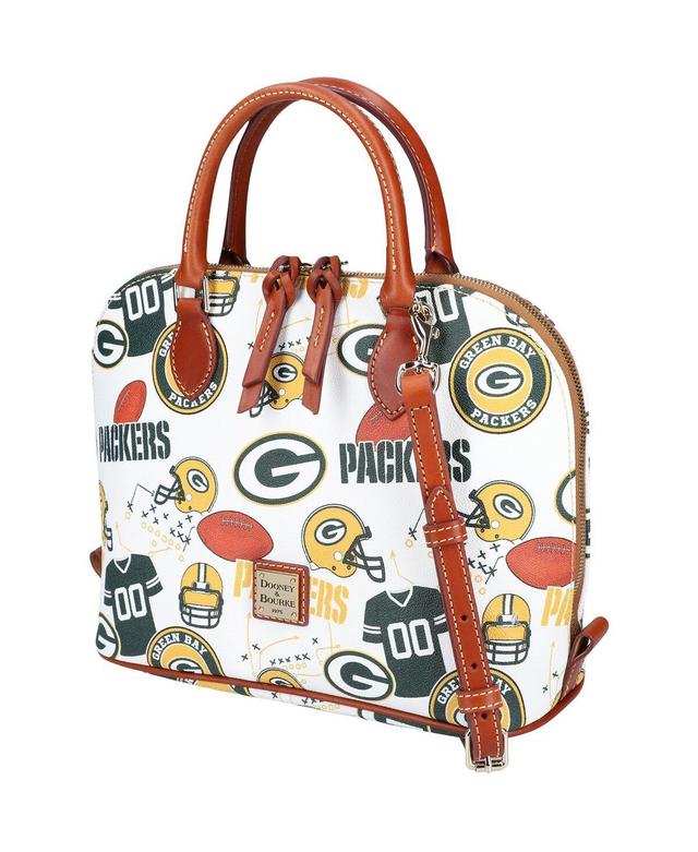 Womens Dooney & Bourke Green Bay Packers Gameday Zip Zip Satchel Product Image