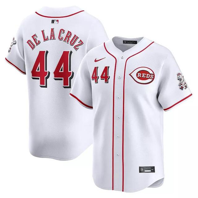 Mens Nike Elly De La Cruz White Cincinnati Reds Home Limited Player Jersey Product Image