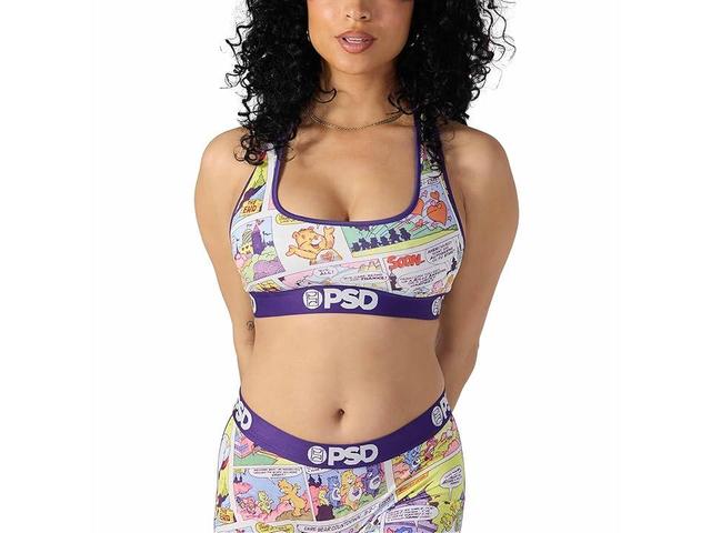 PSD Carebear Comic Sport Bra (Multicolor) Women's Bra Product Image