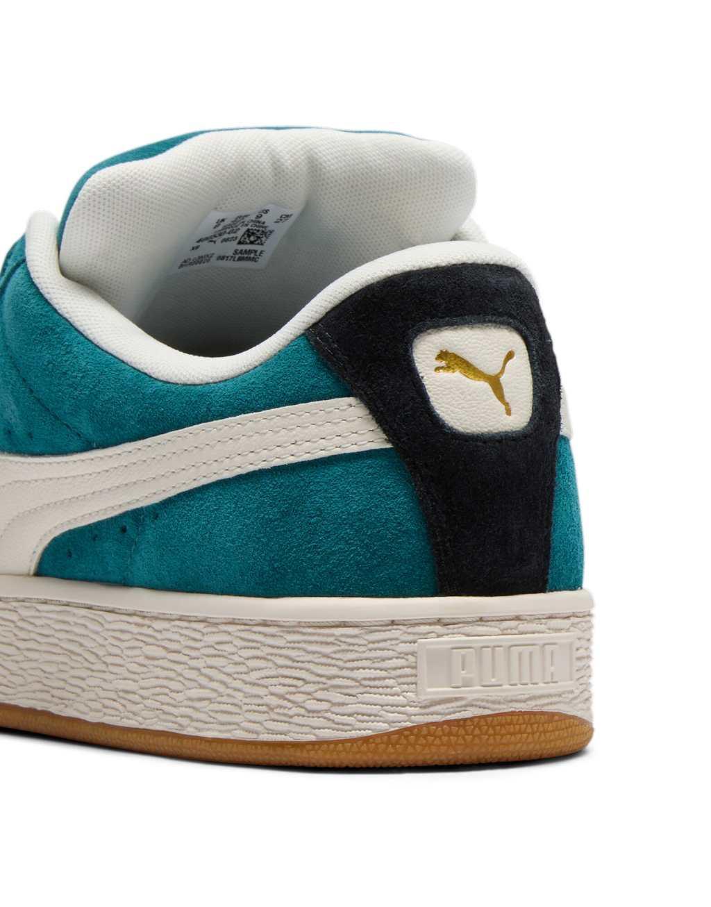 PUMA Suede XL Levels sneakers in green and white  Product Image