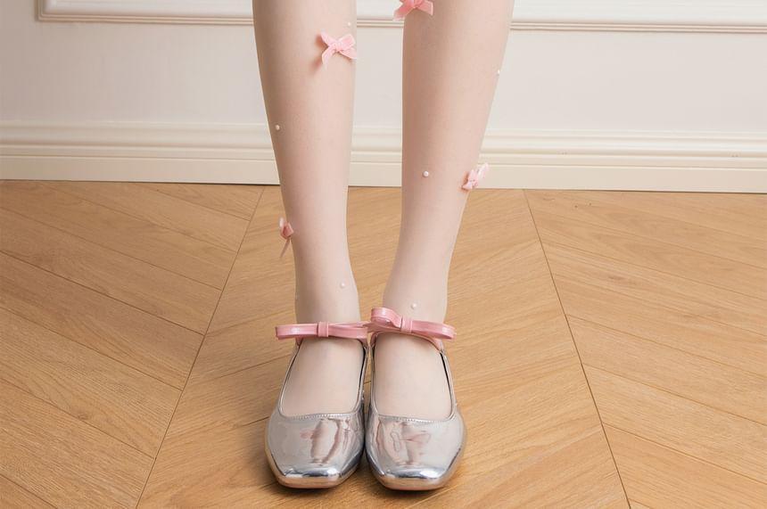 Bow Sheer Tights Product Image