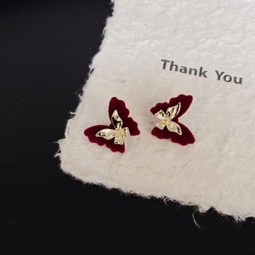 Butterfly Alloy Stud Earring Product Image