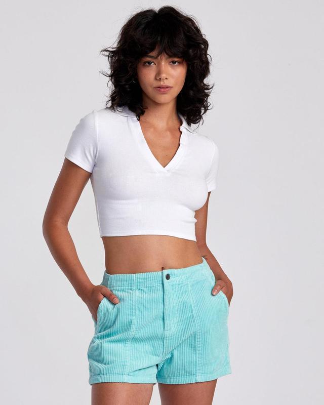 Daylight Corduroy Shorts - Ice Green Product Image