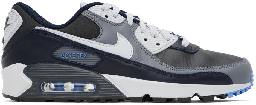 Black & Gray Air Max 90 Gtx Sneakers In Anthracite/pure Plat Product Image