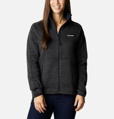 Columbia Women's Sweater Weather Full Zip Black Heather Product Image