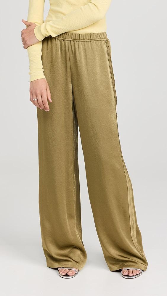 Vince Mid Rise Side Strap Wide Leg Pants | Shopbop Product Image