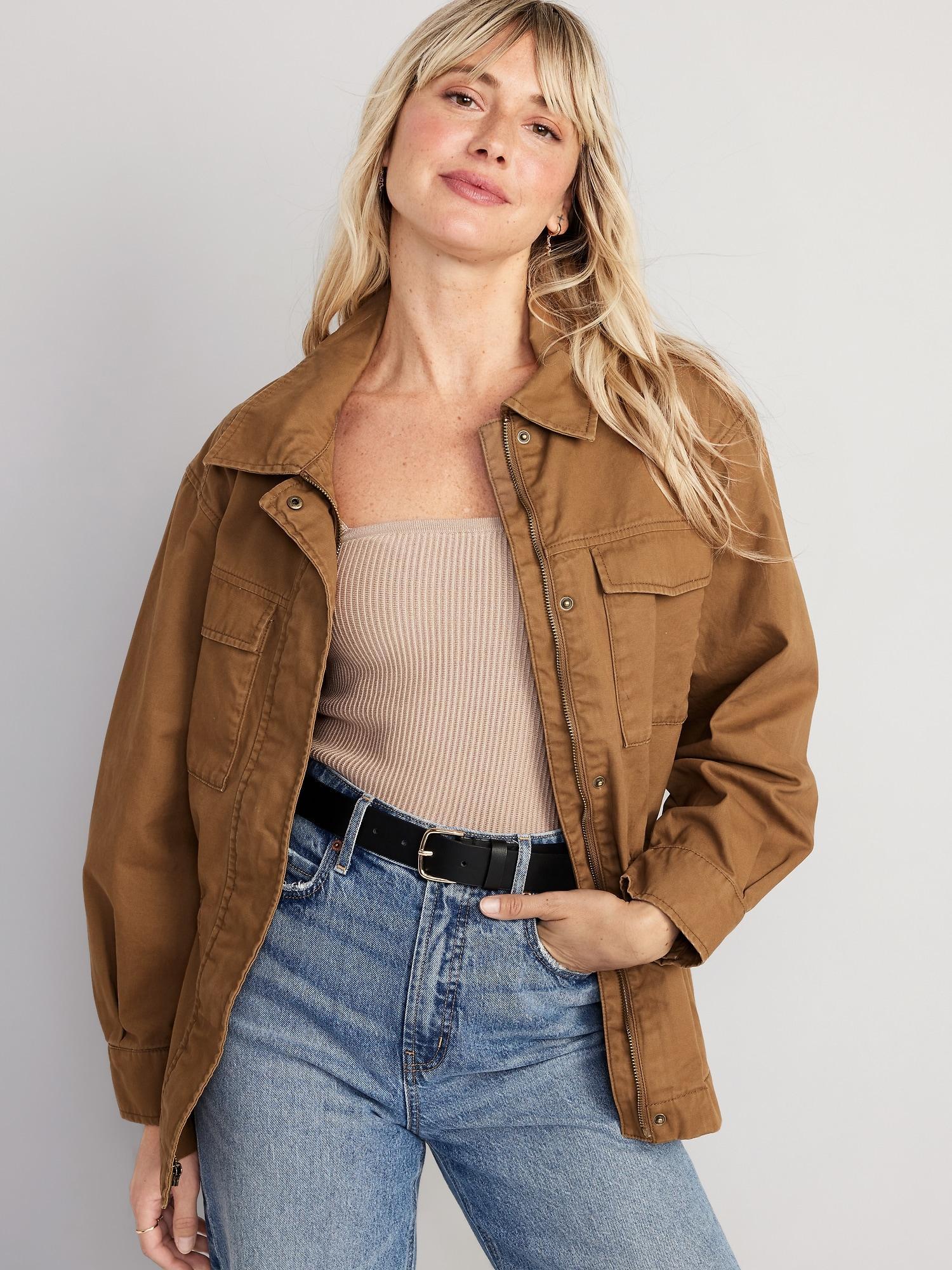 Cinched-Waist Utility Jacket Product Image