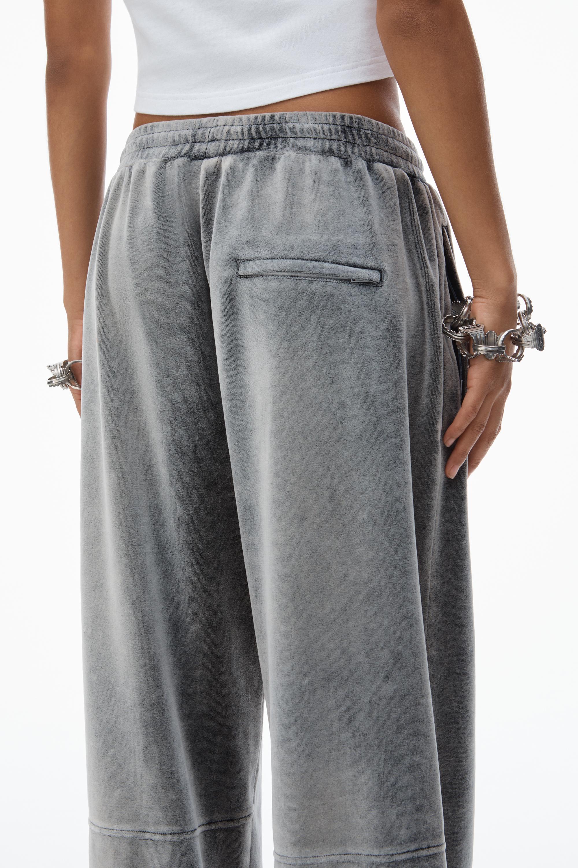 Trackpants In Crushed Velour Product Image