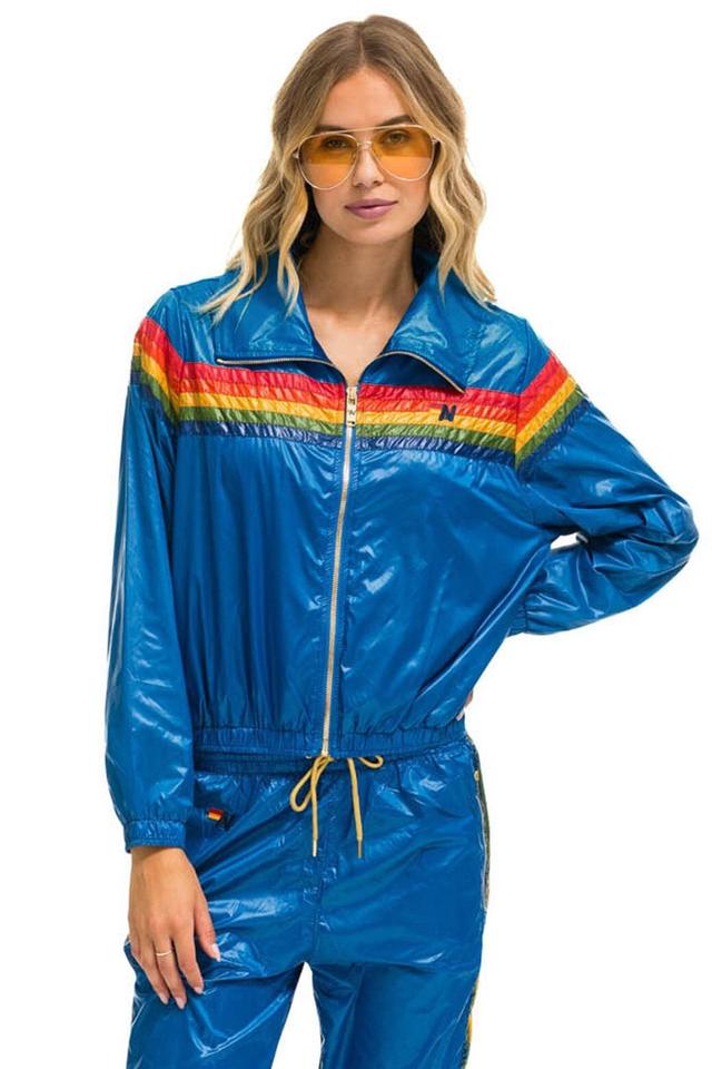 5 STRIPE WINDBREAKER -  SNORKEL BLUE Female Product Image