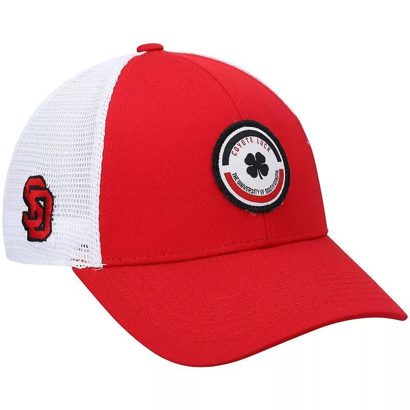 Mens Red South Dakota Coyotes Motto Trucker Snapback Hat - Red Product Image