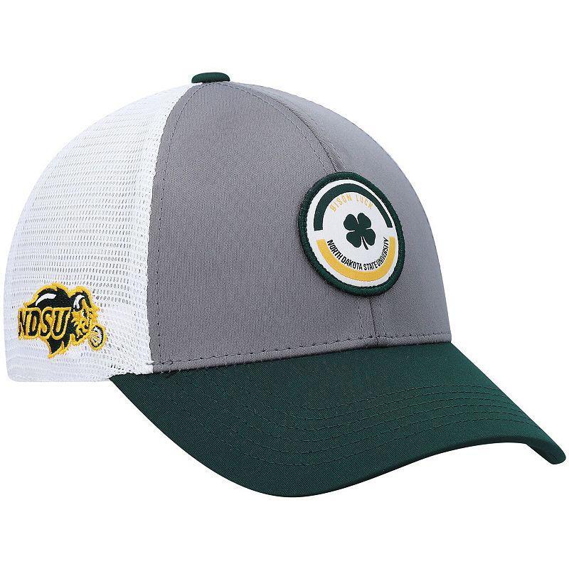 Mens Green Ndsu Bison Motto Trucker Snapback Hat - Green Product Image