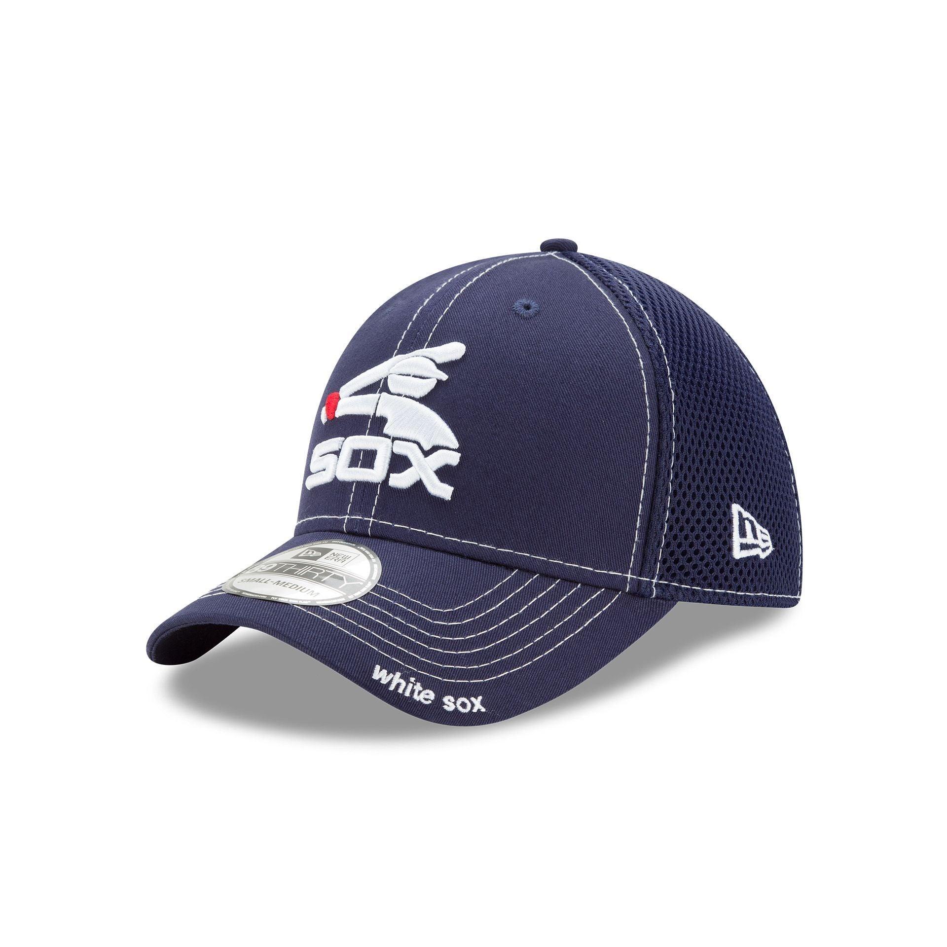 Chicago White Sox NEO Navy 39THIRTY Stretch Fit Hat Male Product Image