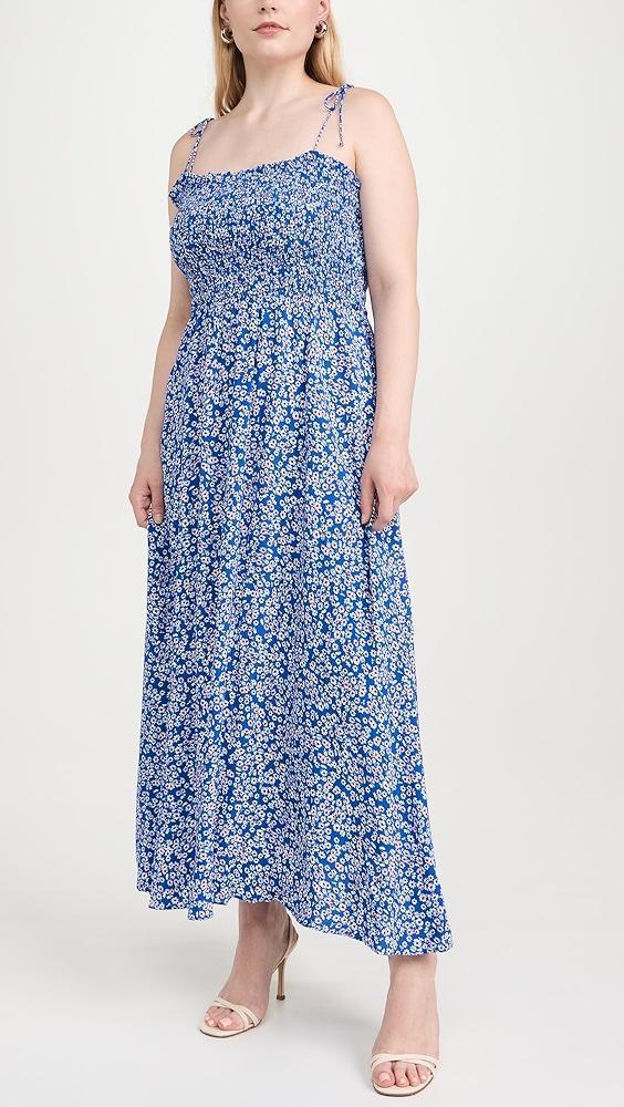 Madewell Smocked Tie Strap Midi Dress | Shopbop Product Image