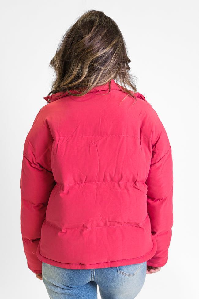 Snow Problem At All Magenta Puffer Jacket FINAL SALE Product Image