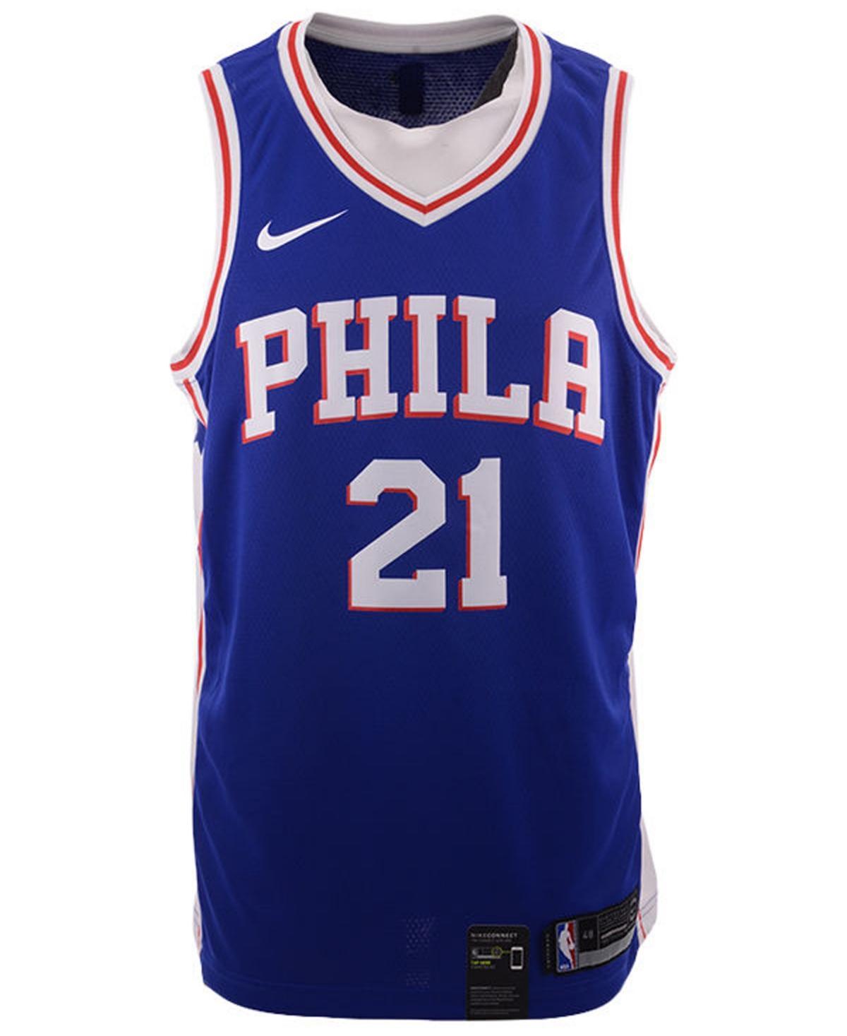 Nike Mens Joel Embiid Philadelphia 76ers Icon Swingman Jersey - Blue Product Image