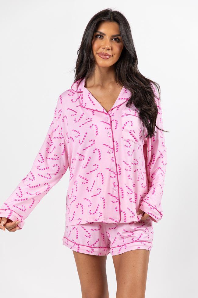 Under The Stars In Candyland Long Sleeves Bamboo Pajama Top FINAL SALE Product Image