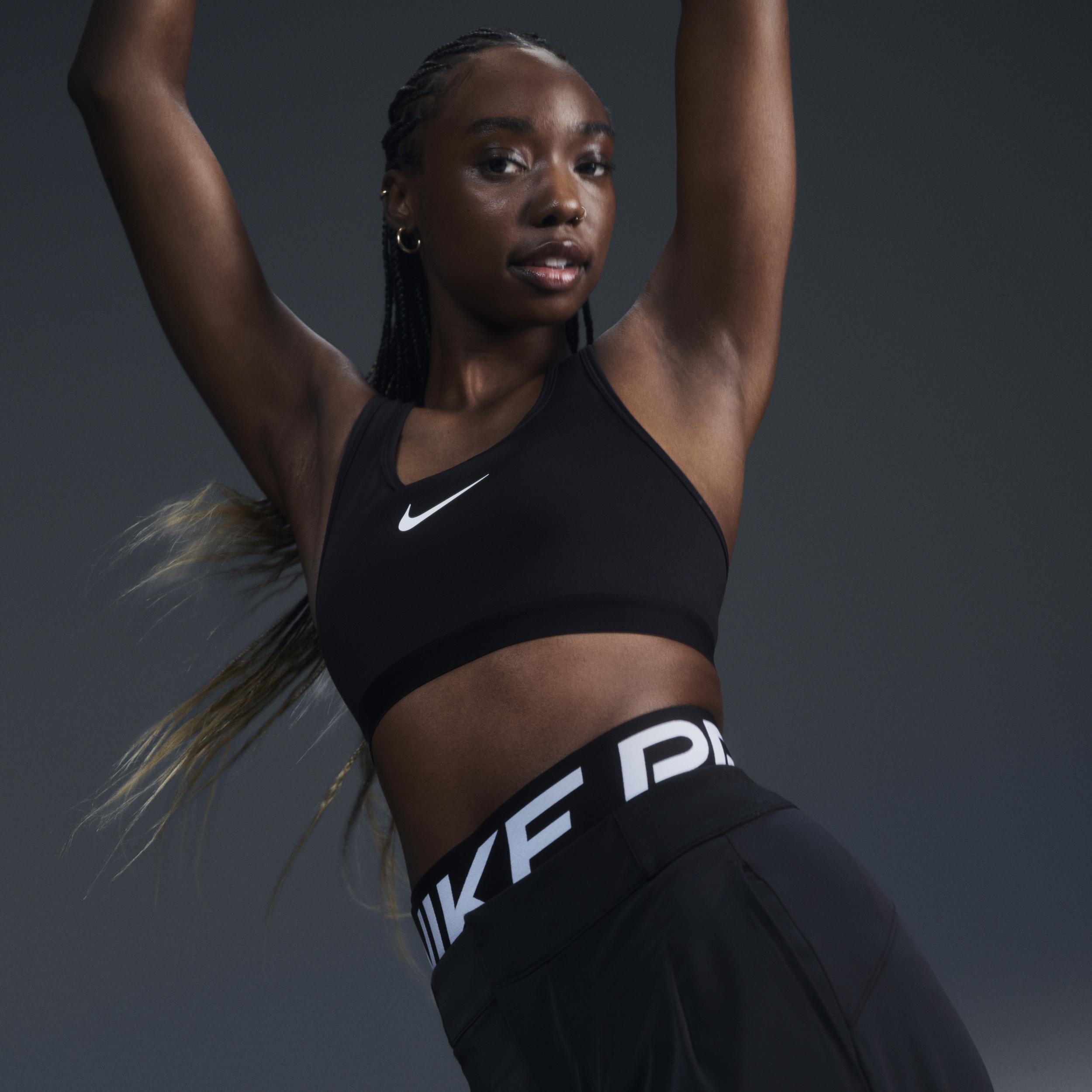 Nike Womens Swoosh High Support Non-Padded Adjustable Sports Bra Product Image