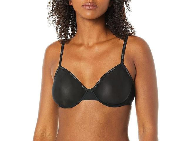 Calvin Klein Calvin Klein Women's Sheer Marquisette Unlined Demi Bra (Bare) Women's Bra Product Image