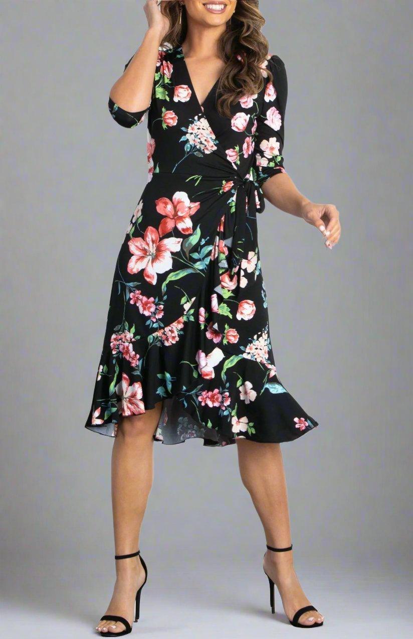 Flirty Flounce Wrap Dress Product Image