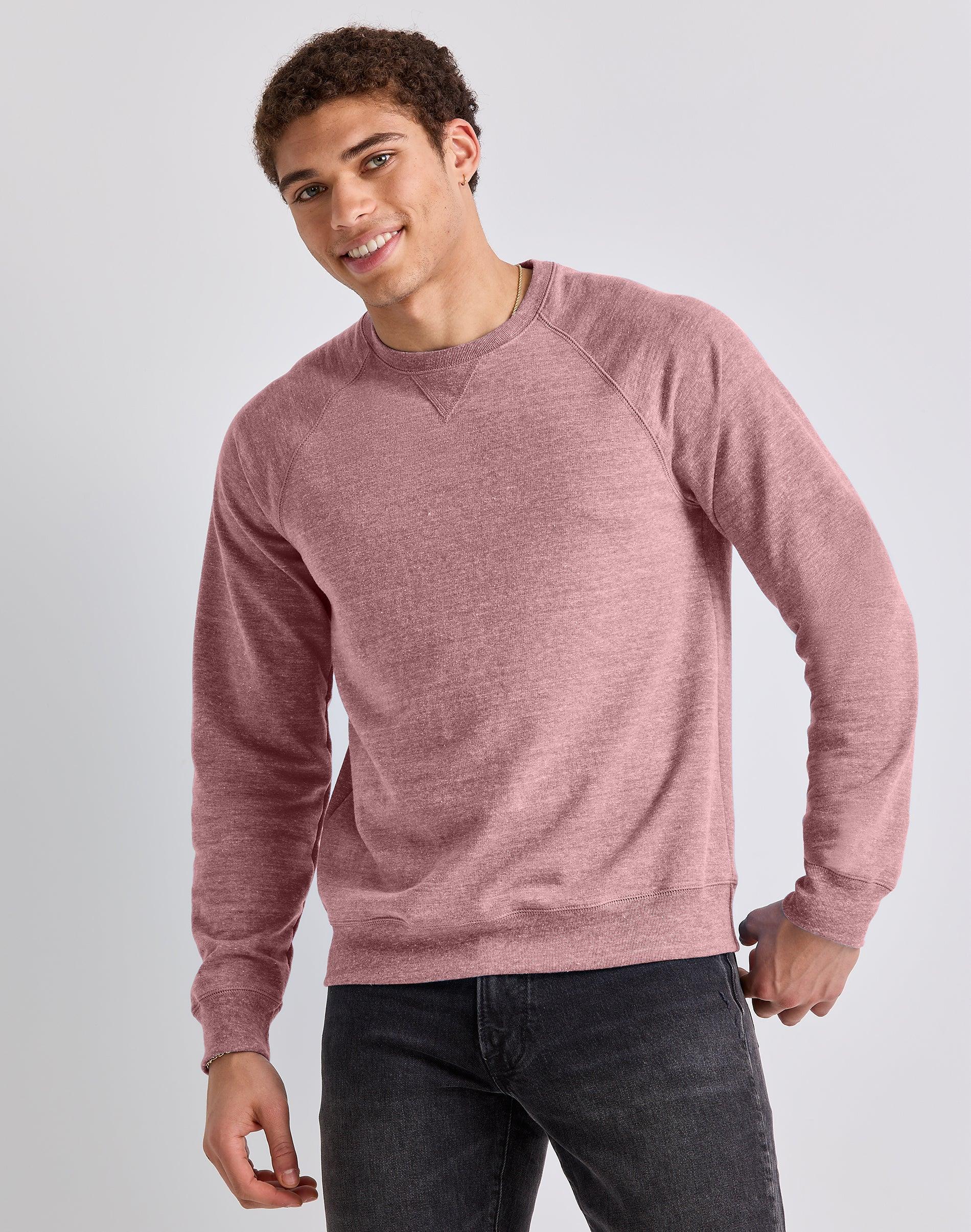 Hanes Originals Mens French Terry Sweatshirt Charcoal Heather M Product Image