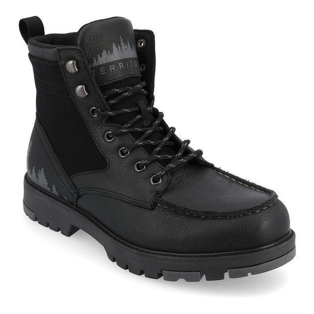 Mens Territory Timber Tru Comfort Foam Water Resistant Moc Toe Lace-up Ankle Boots Product Image