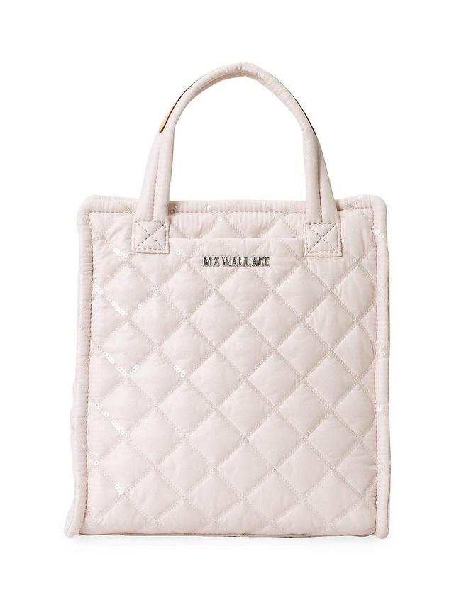 Mini Sequin Quilted Box Tote Bag Product Image