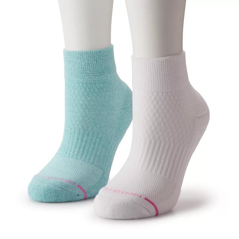 Womens Dr. Motion 2-Pack Marl Compression Quarter Top Socks Product Image