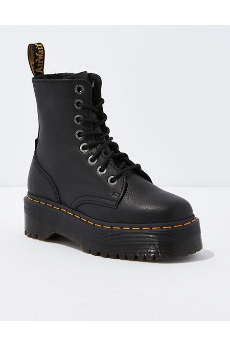 Dr. Martens Womens Jadon III Pisa Leather Platform Boot Womens Black 10 Product Image
