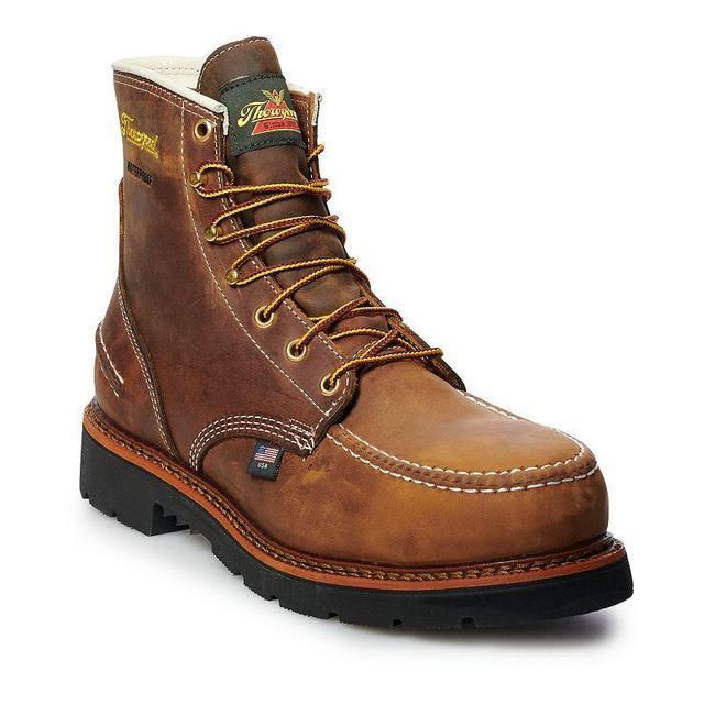 Thorogood 1957 Crazyhorse Mens 6-in. Waterproof Steel Toe Work Boots Brown Product Image