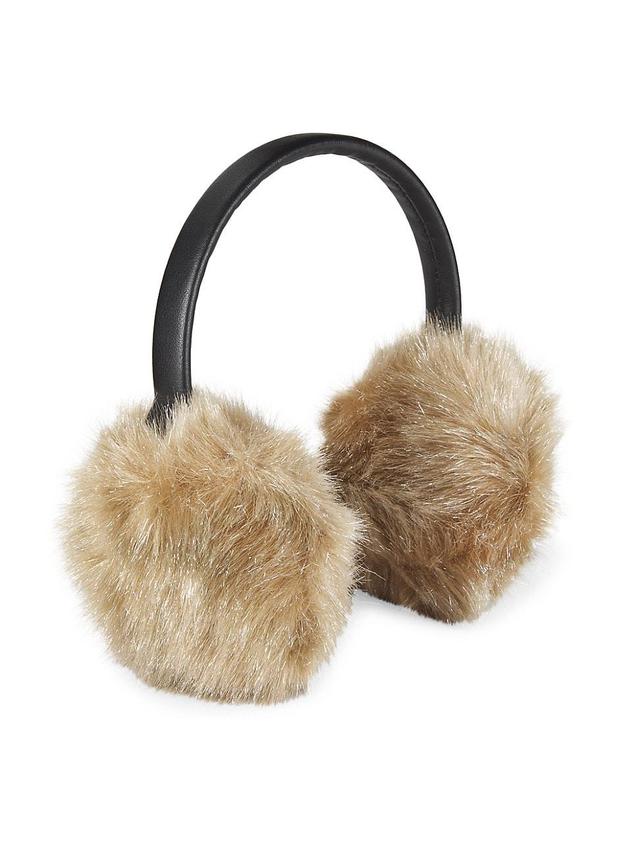 Womens Esme Tinsel Faux Fur Earmuffs Product Image