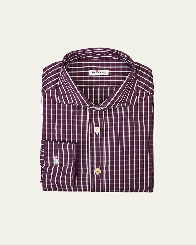 Mens Gingham Check Dress Shirt Product Image