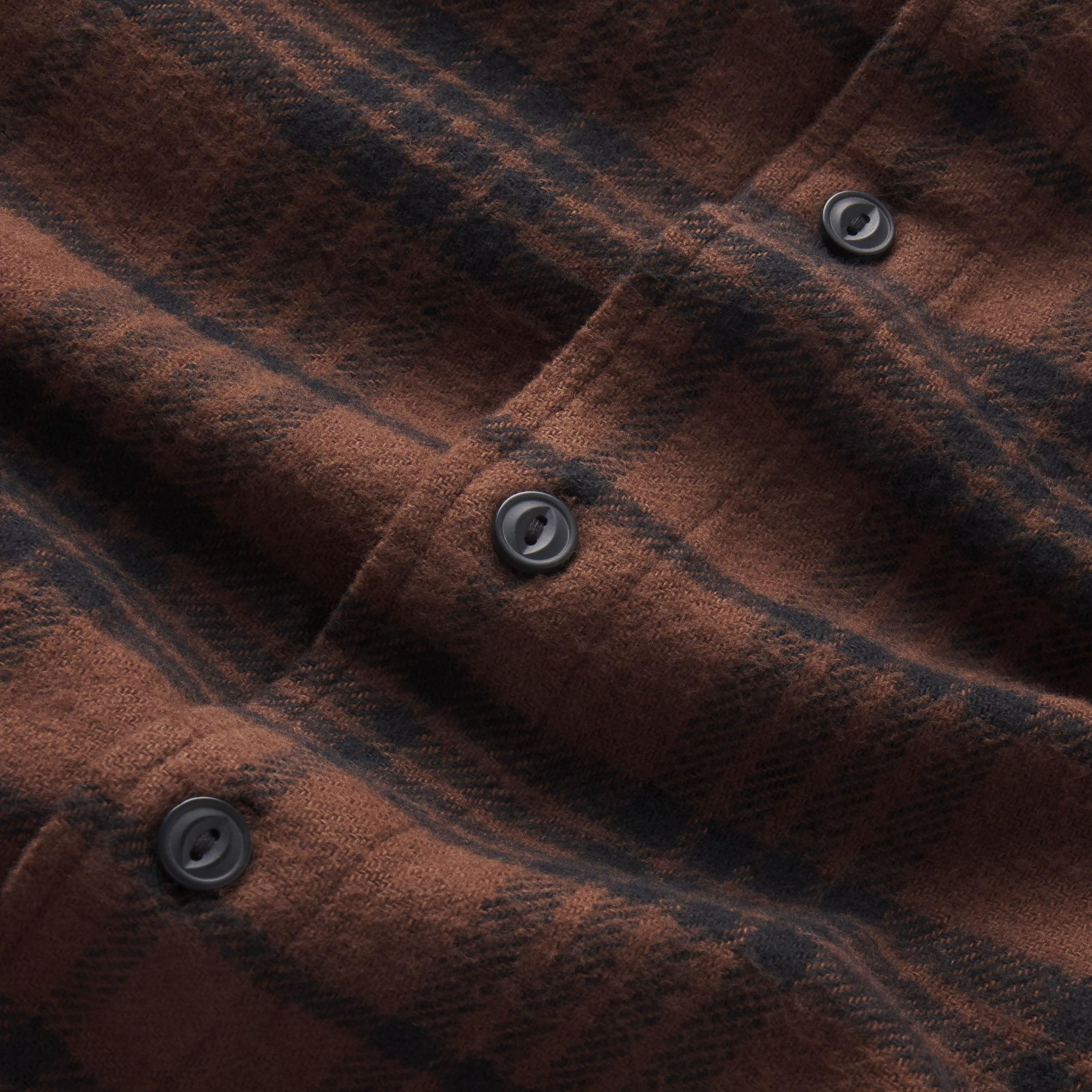 Scarboro Heritage Heavy Flannel - Dark Chocolate Product Image