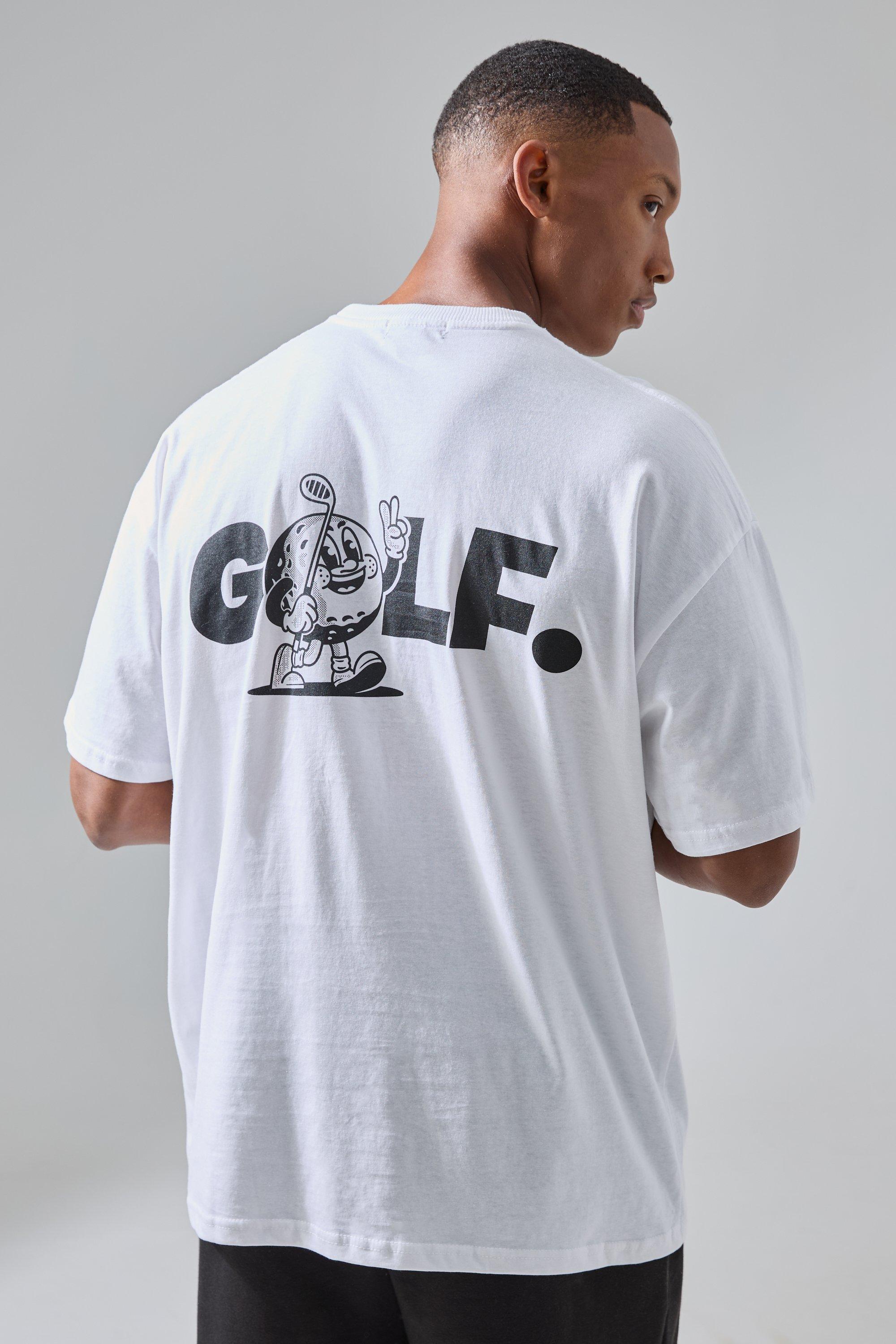 Man Active Golf Oversized Backprint T-shirt | boohooMAN USA product image