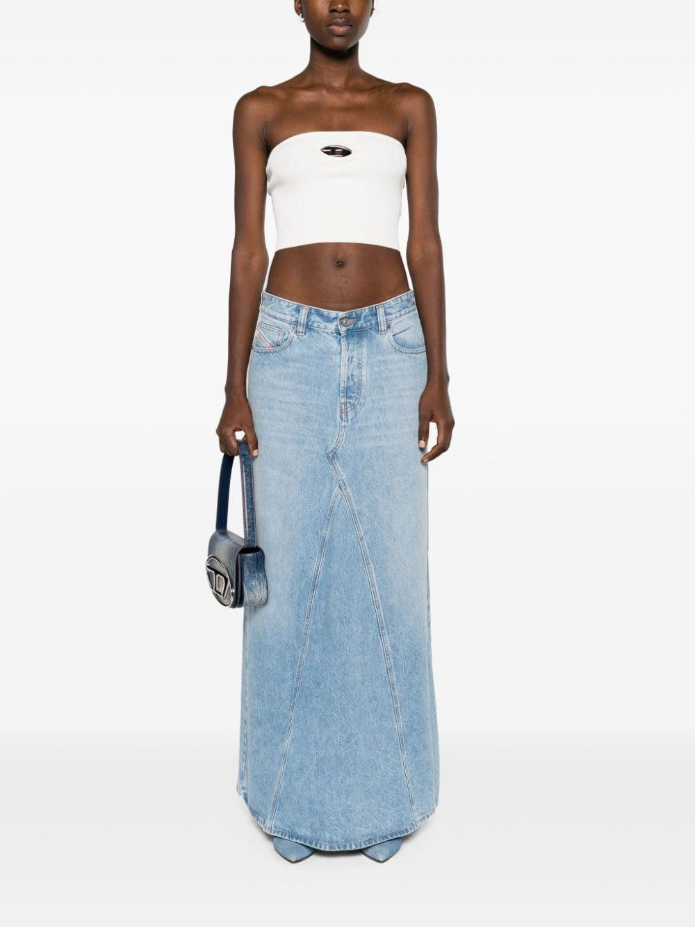 denim maxi skirt Product Image