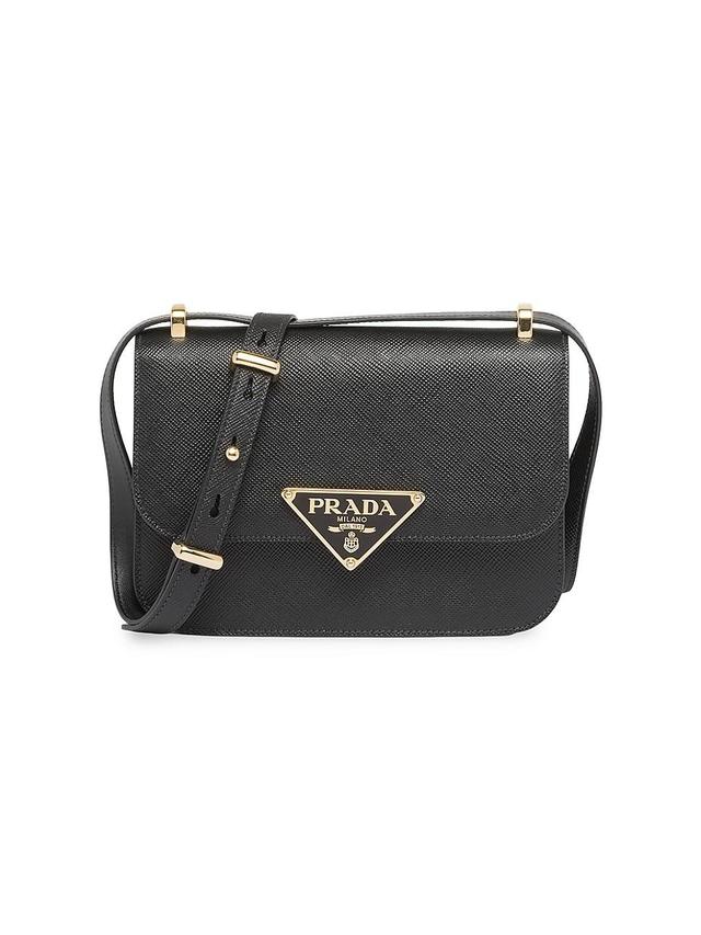 Womens Prada Emblme Saffiano Shoulder Bag Product Image