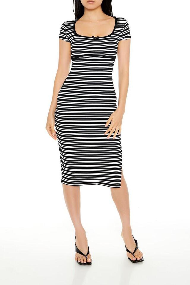 Striped Bow Midi Dress | Forever 21 Product Image